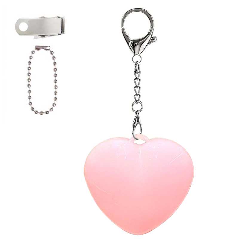 Heart-shaped keychain night light
