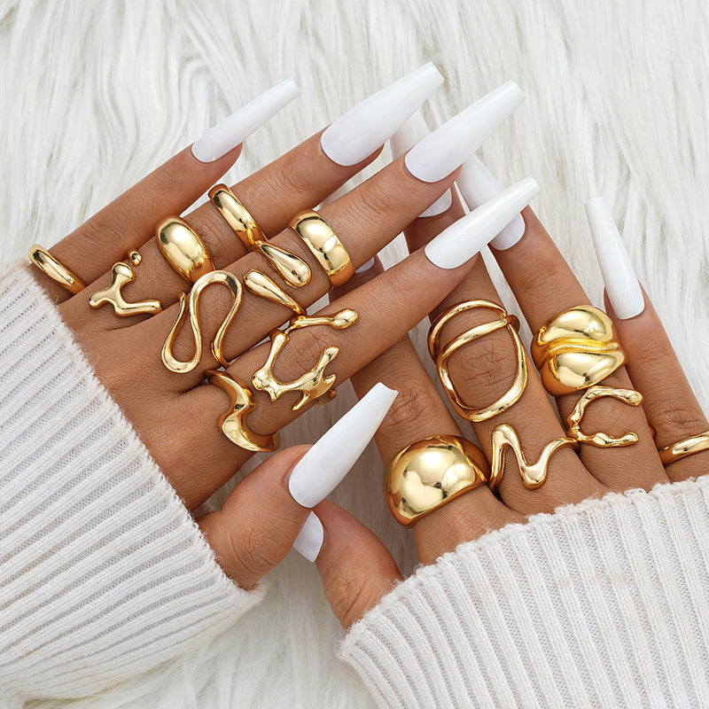 Fashionable designer ring set