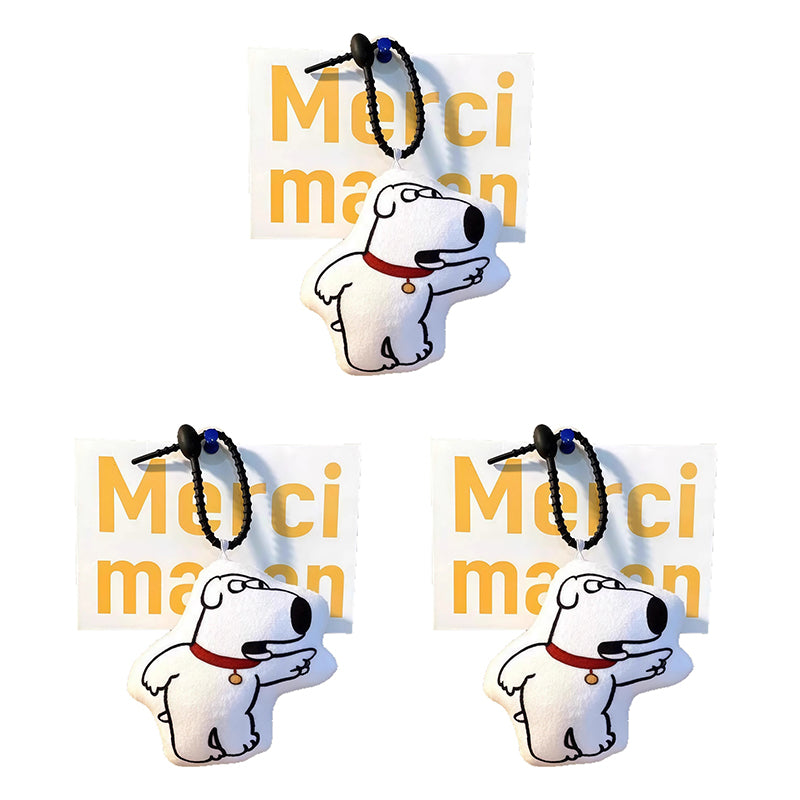 Funny Talking Brian Dog Keychain