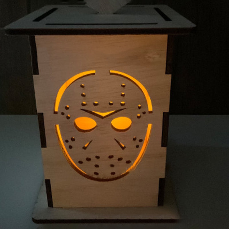 Scary Lantern Wooden Decoration