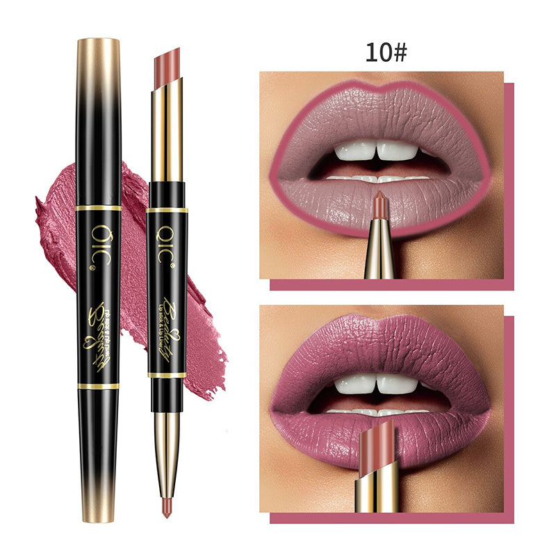 2-in-1 Doppelseitiger Lippenstift und Lipliner