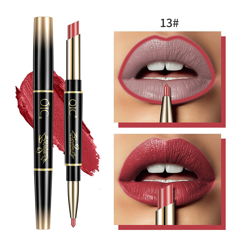 2-in-1 Doppelseitiger Lippenstift und Lipliner