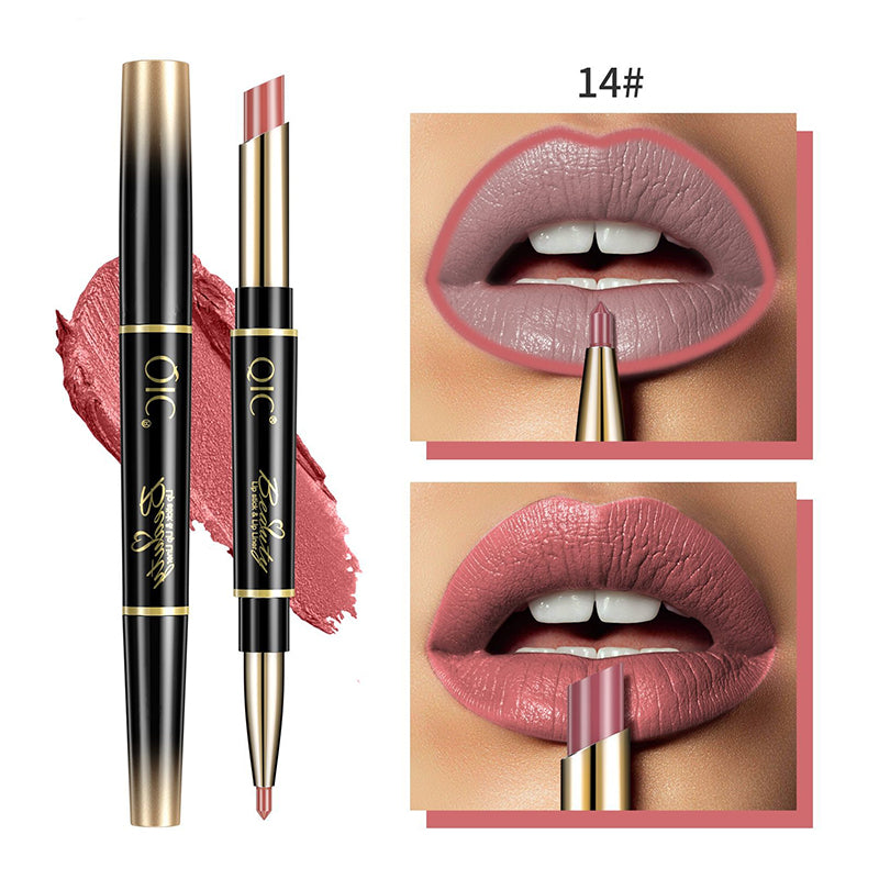 2-in-1 Doppelseitiger Lippenstift und Lipliner