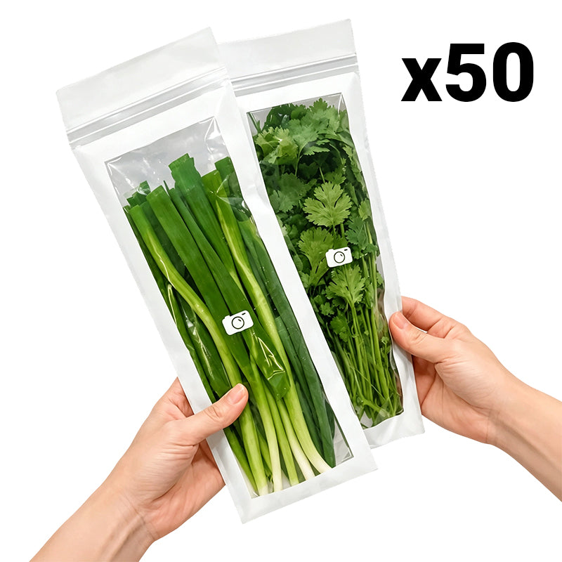 Long food storage bags