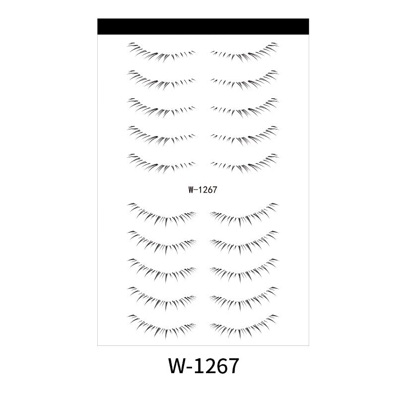 Lower Eyelash Tattoo Sticker Set