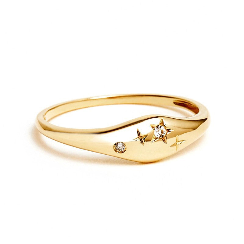 Zodiac Signs Diamond Ring