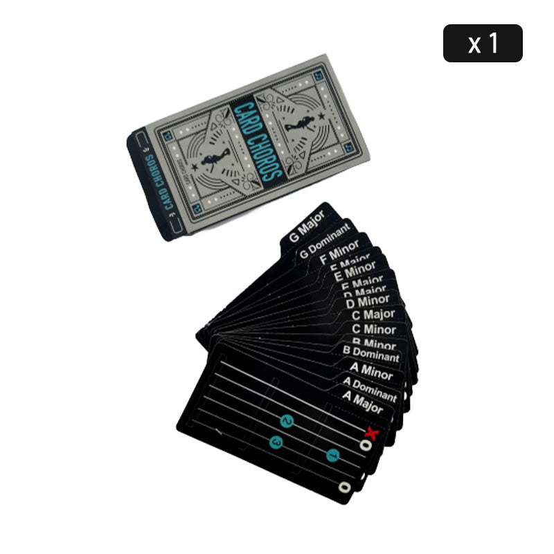 Guitar Chord Learning Cards for Beginners