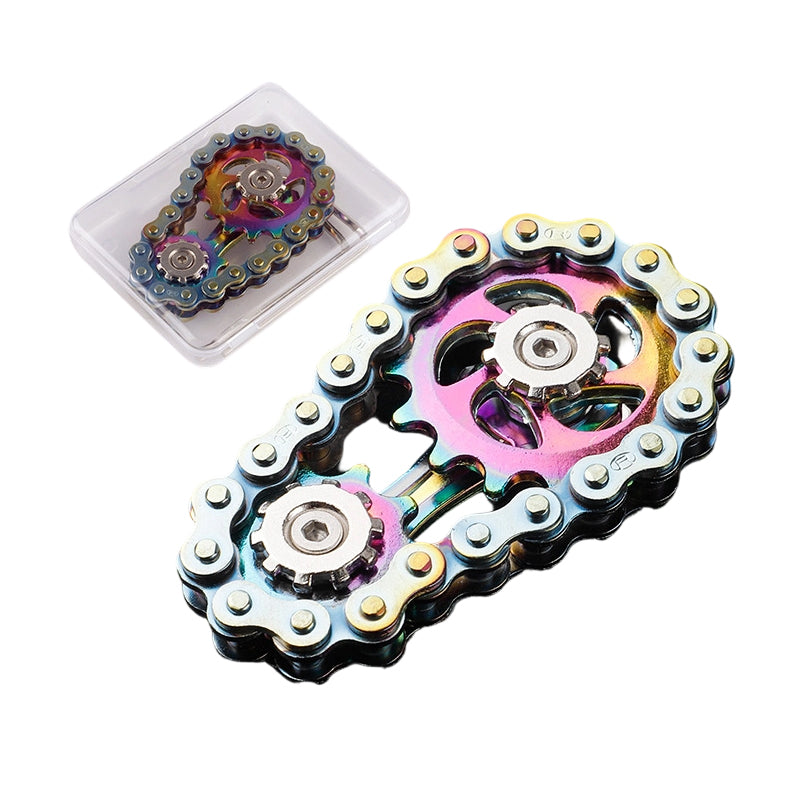 Fingertip Gear Wheel Chain Toy