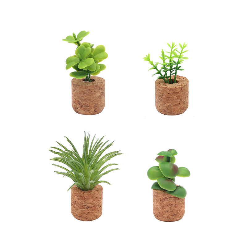 Mini Stereo Simulation Succulent Car Clip Fridge Magnet