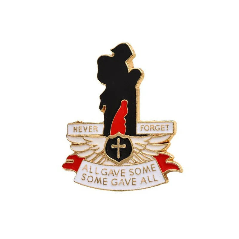 Red Poppy Remembrance Day Badge