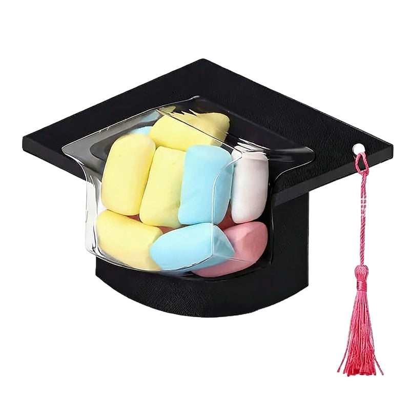 Graduation cap candy card