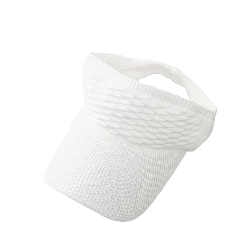 Women's Wide Brim Open-Top Sun Visor Hat