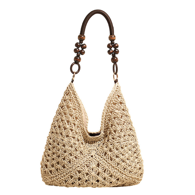 Woven Straw Summer Tote Bag