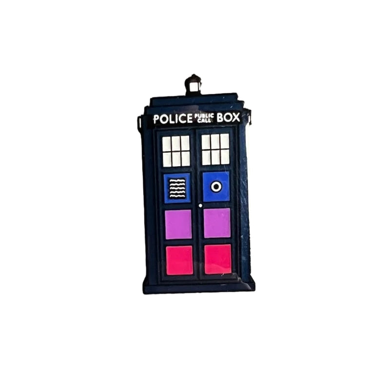 Rainbow Pride Tardis Pin