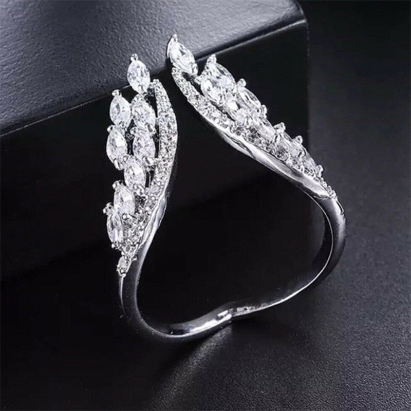 Angel wings bracelet and ring