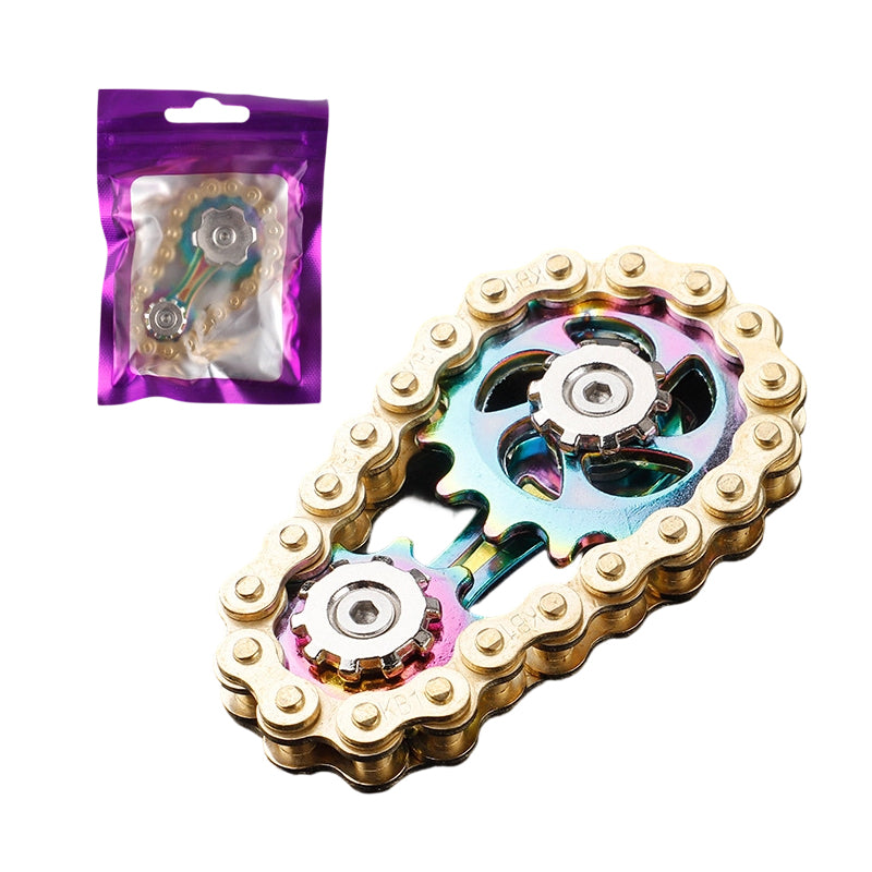Fingertip Gear Wheel Chain Toy