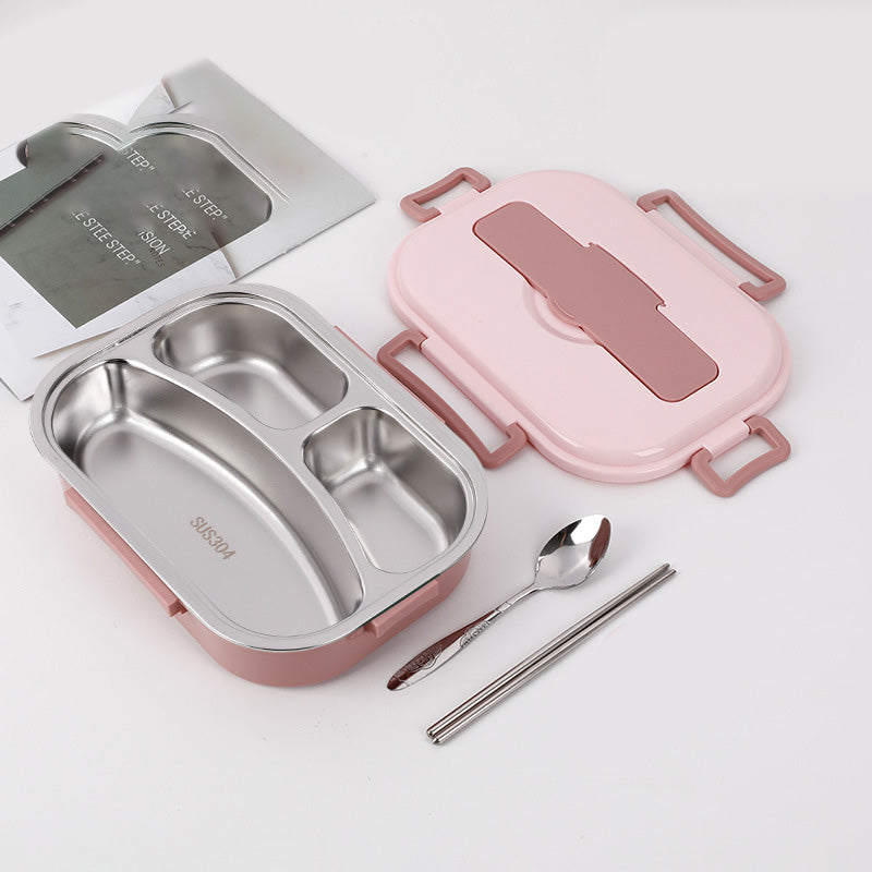 Stainless steel large capacity portable lunch box