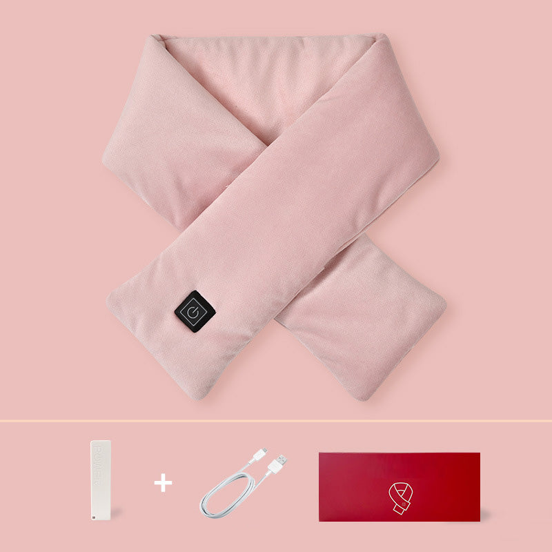 Multi-functional USB rechargeable heating scarf