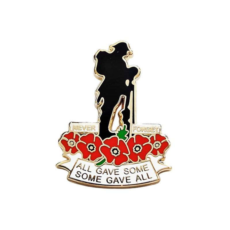 Red Poppy Remembrance Day Badge