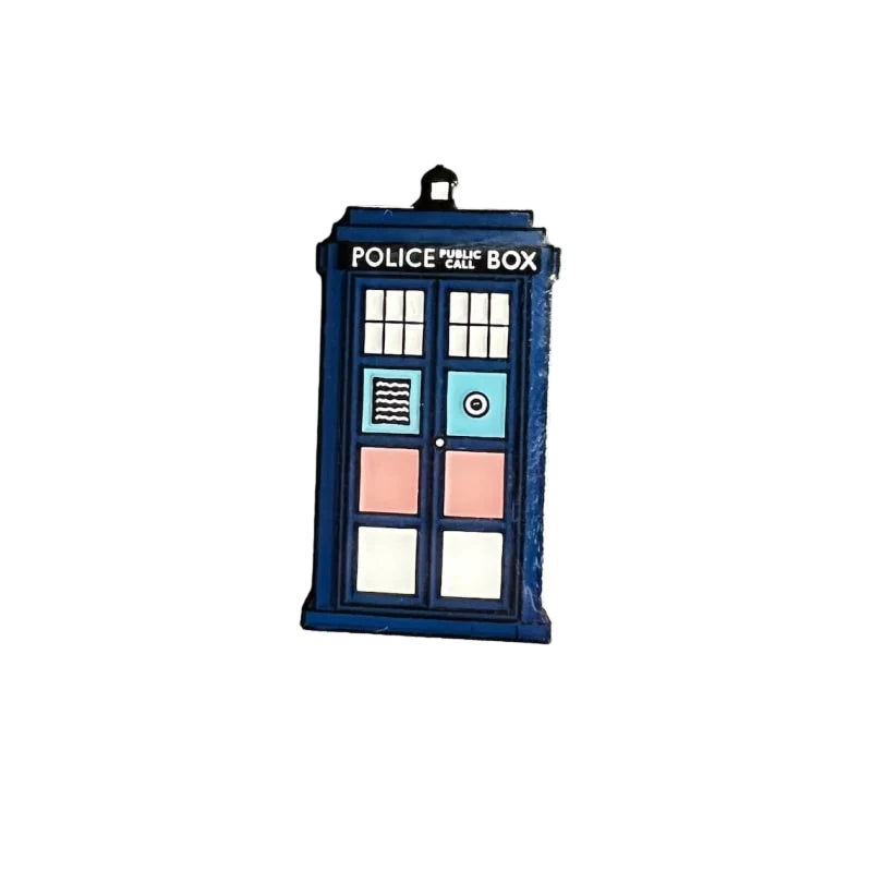 Rainbow Pride Tardis Pin