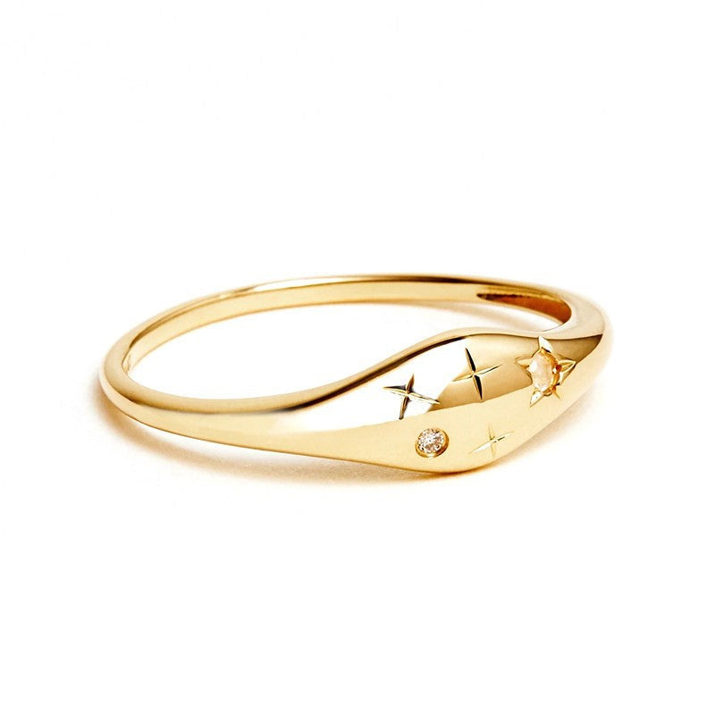 Zodiac Signs Diamond Ring