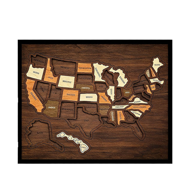 USA Map Cross Stitch DIY Kit