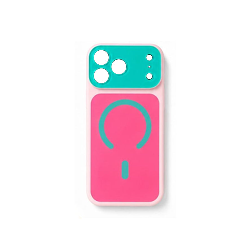 Dopamine Color Block Magnetic Phone Case