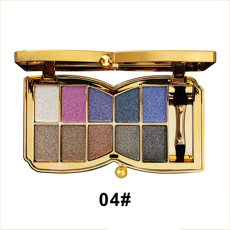 10 Colors Sparkle Shimmer Eyeshadow Palette