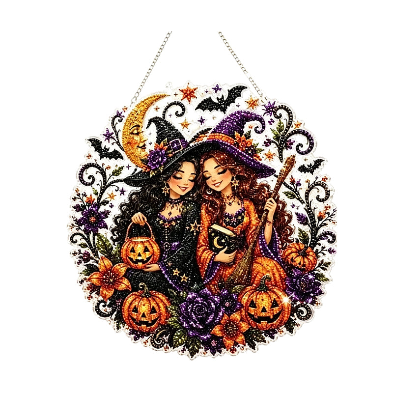 Halloween Diamond Painting Hanging Ornament Kit