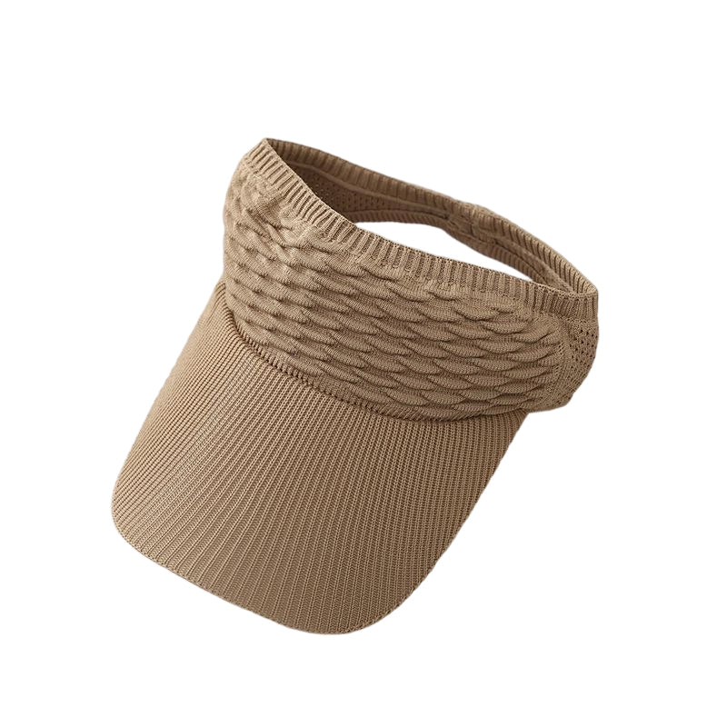 Women's Wide Brim Open-Top Sun Visor Hat