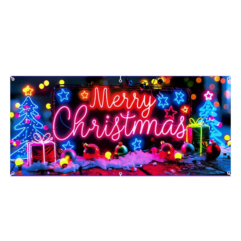Christmas Garage Door Cover Banner