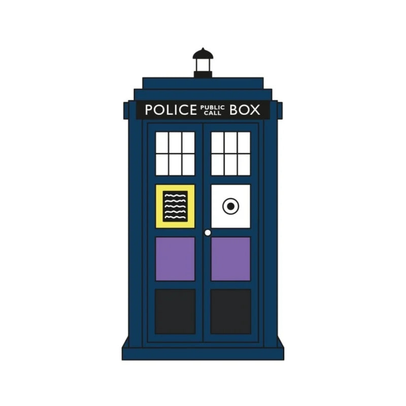 Rainbow Pride Tardis Pin