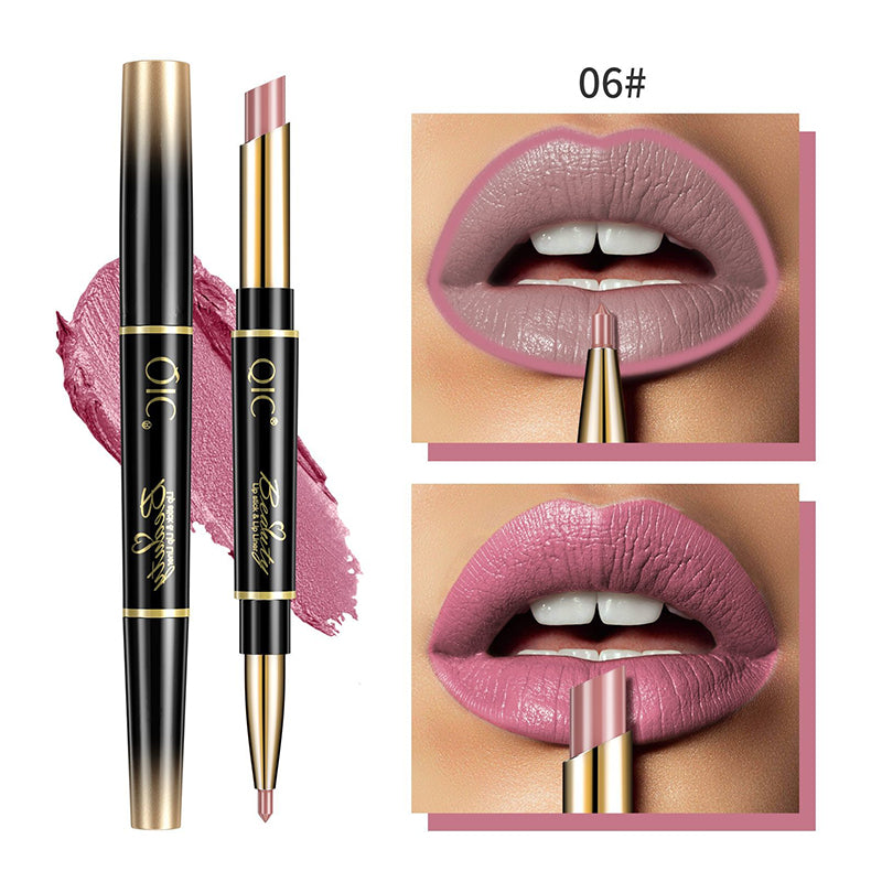 2-in-1 Doppelseitiger Lippenstift und Lipliner