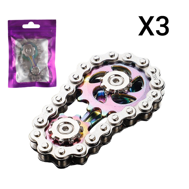 Fingertip Gear Wheel Chain Toy