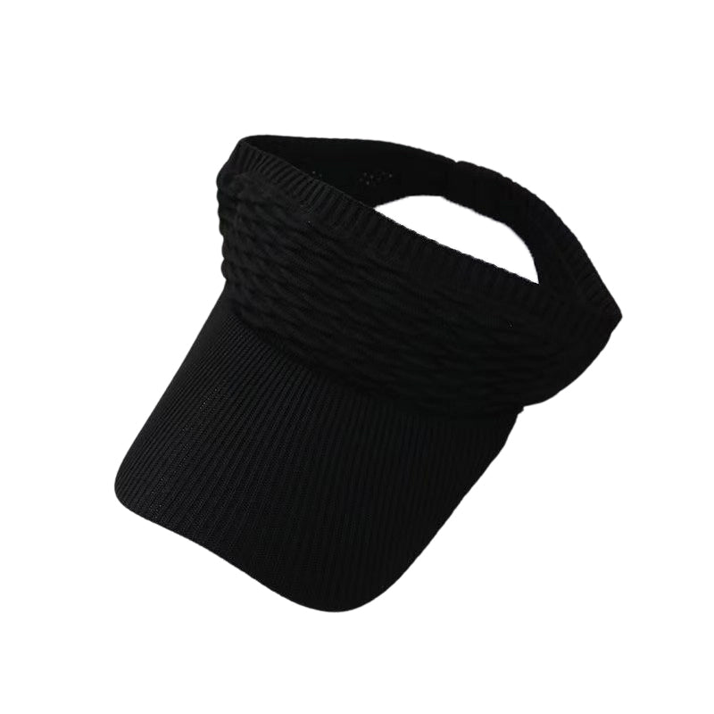 Women's Wide Brim Open-Top Sun Visor Hat
