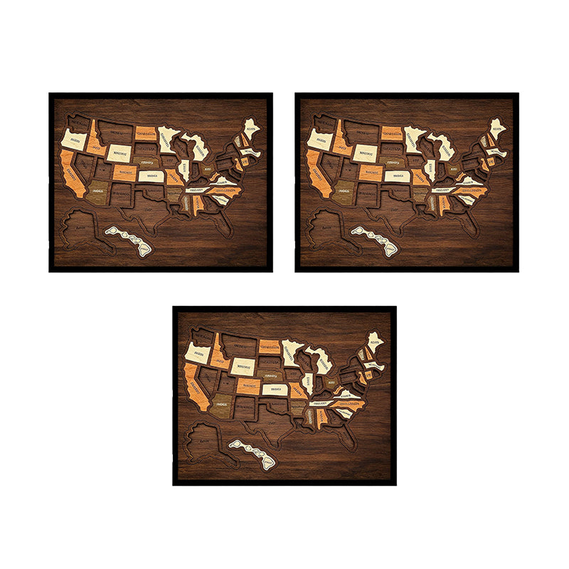 USA Map Cross Stitch DIY Kit