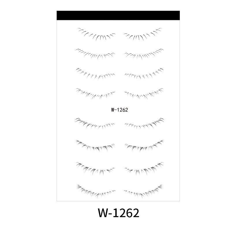 Lower Eyelash Tattoo Sticker Set