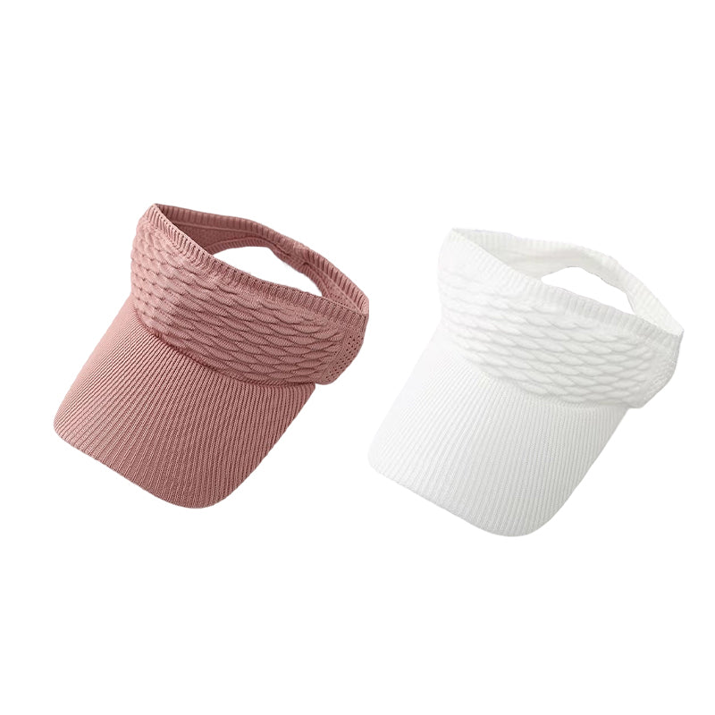 Women's Wide Brim Open-Top Sun Visor Hat