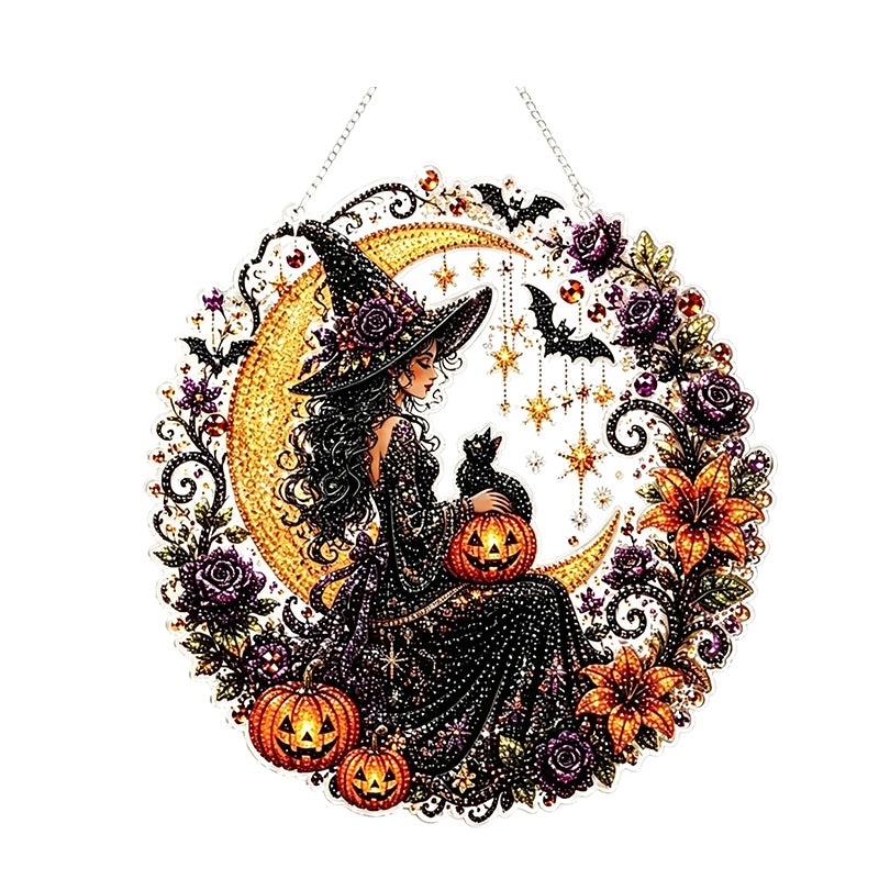 Halloween Diamond Painting Hanging Ornament Kit