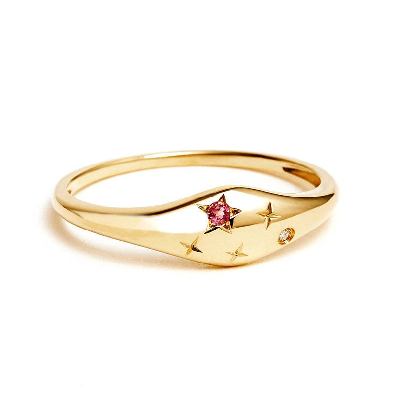 Zodiac Signs Diamond Ring