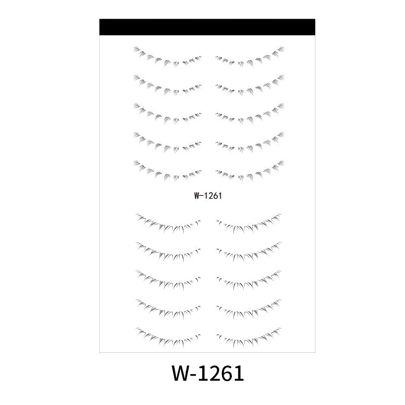 Lower Eyelash Tattoo Sticker Set