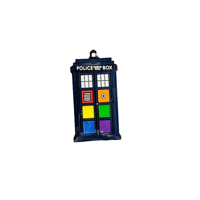 Rainbow Pride Tardis Pin