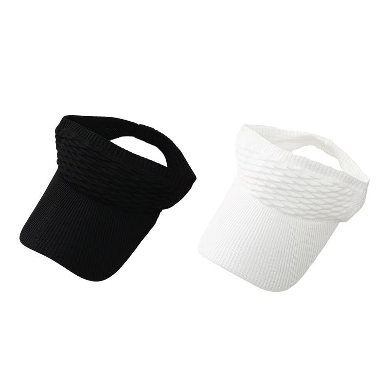 Women's Wide Brim Open-Top Sun Visor Hat