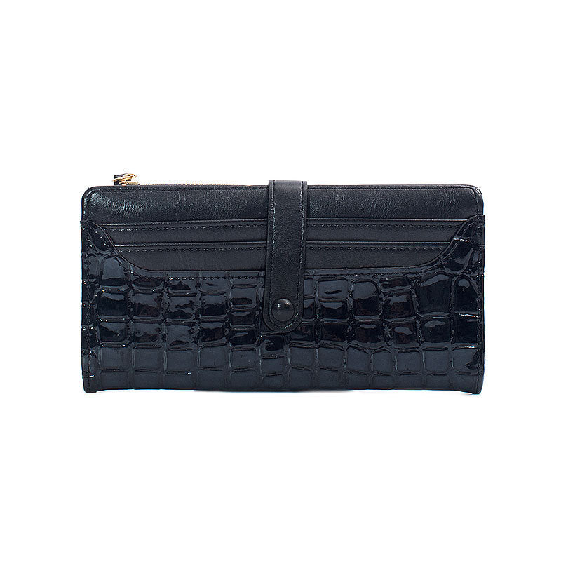 Vintage Long Wallet with Oil Finish