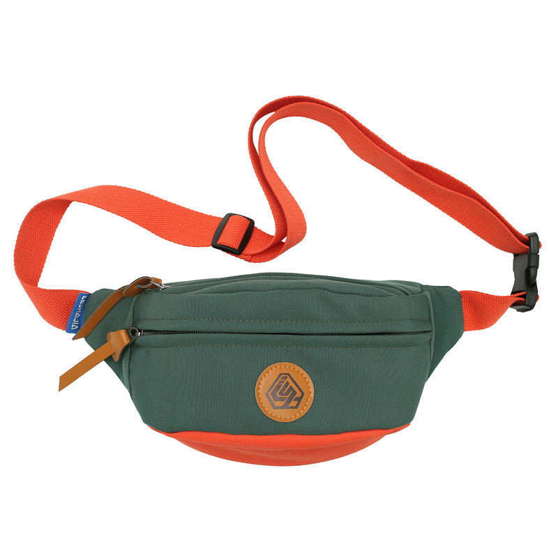 Trendy Color Contrast Messenger Chest Bag