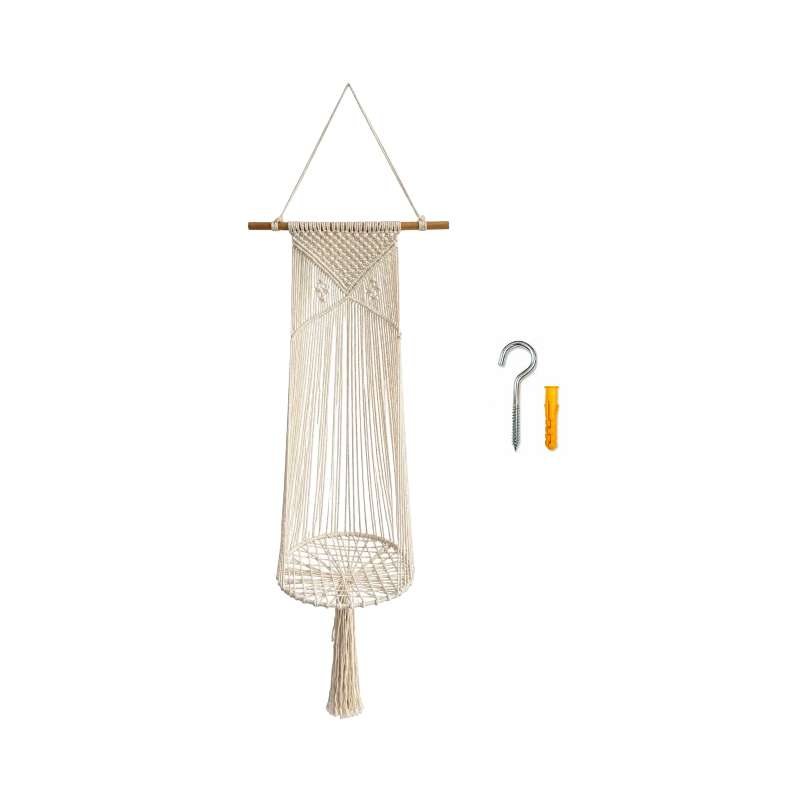 Handwoven Boho Cotton Rope Cat Hammock Bed