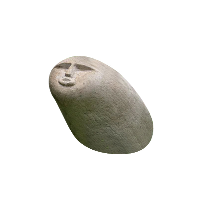 Stone Carving Face Figurine