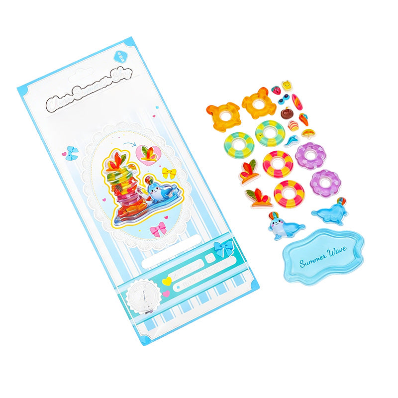 3D Relief Puffy Stickers