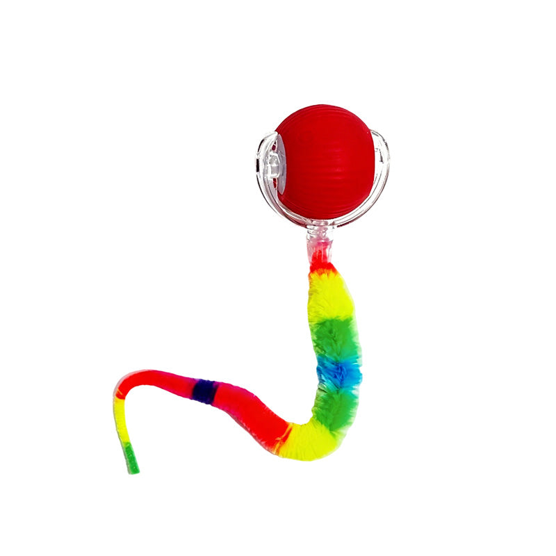 Colorful Caterpillar Cat Teaser Ball