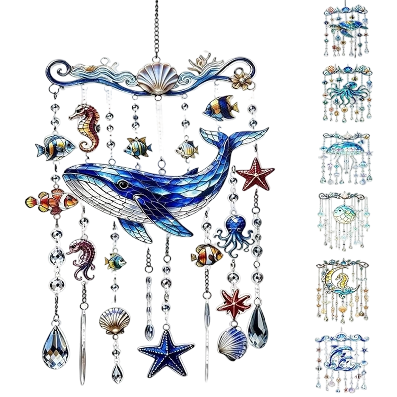 2D Ocean-Themed Wind Chime